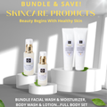 women's skincare bundles of healthy skincare items